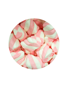 Różowy i biały Twist Mallow 800g x 1