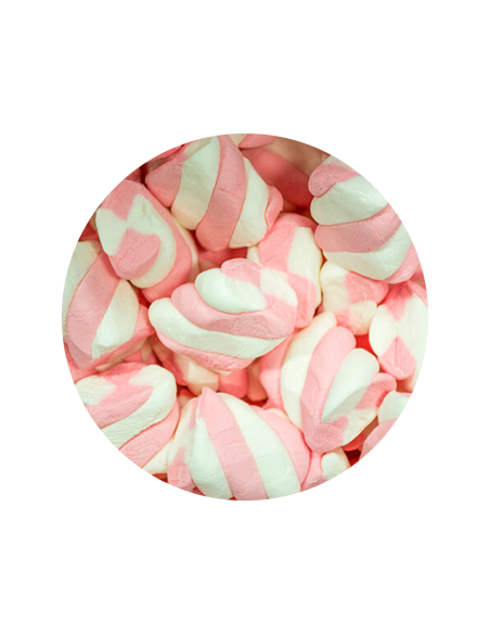 Różowy i biały Twist Mallow 800g x 1