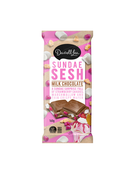 Bloque de ensalado Darrell Lea Sundrae 160g x 13