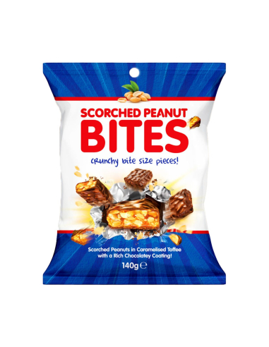 Scorched Peanut Bites 140g x 12