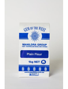 Gem Of The West Plain Flour 1kg x 12