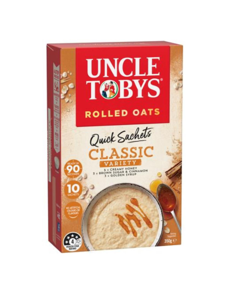 Uncle Toby Snelle haver klassieke variëteit pack ontbijt granen 10 pack x 6