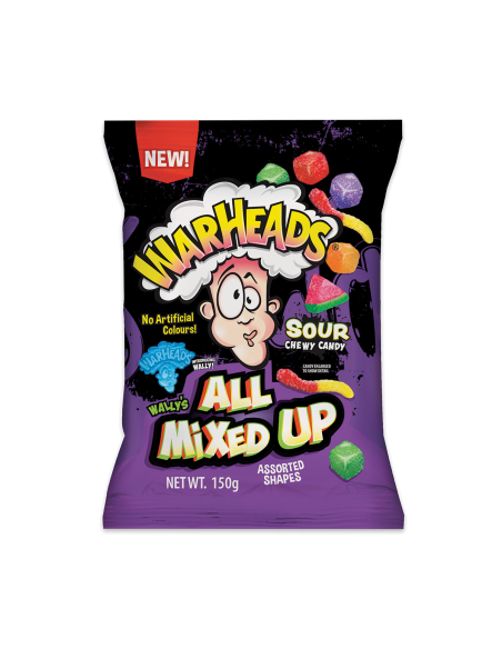 Warheads Todos mezclados hasta 150 g x 12