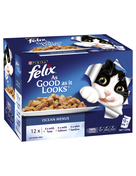 Felix Menu Ocean 85G 12 Pack x 1