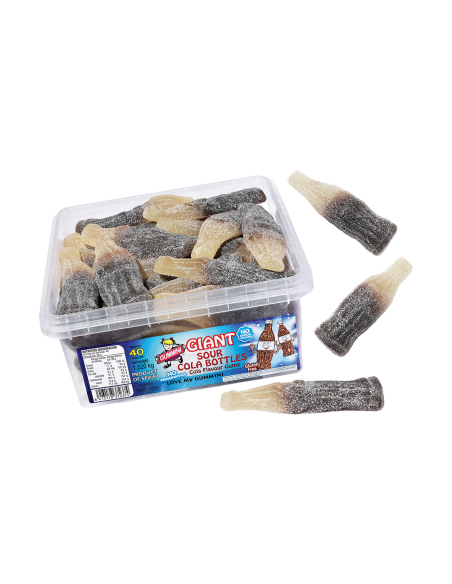 Gummini Botella de cola agria gigante x 40