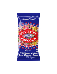Movietime Multi Colour Popcorn 150g x 9