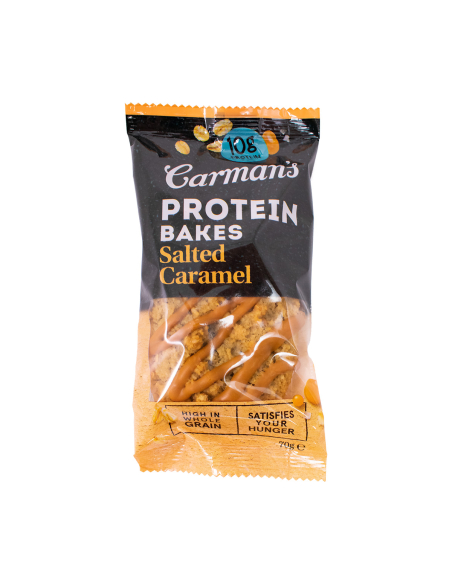 Carman-Protein-Backs gesalzen Karamell 70g x 12