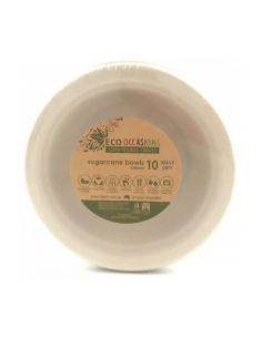 Alpen Sugarcane Bowl Natural 16 CM 10 Pack X 1