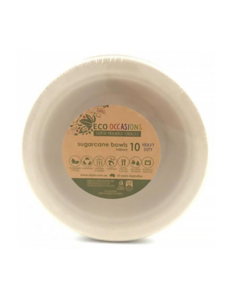 Alpen Sugarcane Bowl Natural 16 CM 10 Pack X 1