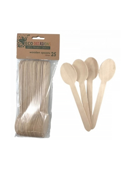 Alpen Cuchara de madera 155mm 25 Pack x 1