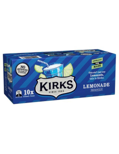 Kirks Lemonade 375m 10 Pack x 1