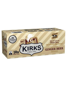 Kirks Ginger Beer 375m 10 Pack x 1