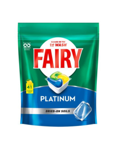 Fairy Tablettes de lavage de la vaisselle de citron Platinum 41 Pack x 4