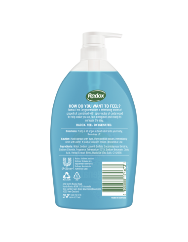 Radox Gel de ducha de oxígeno 1ltr x 3