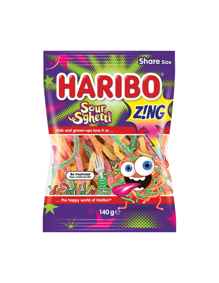 Haribo Sour s'ghetti 140g x 14