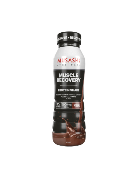 Musashi Protéine de récupération Shake Shake Chocolate Milkshake 375ml x 6