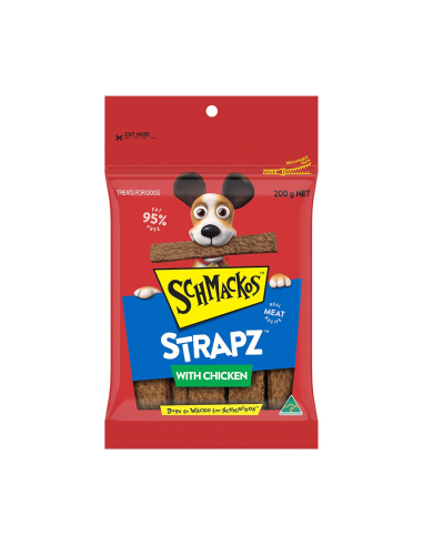 Schmackos Strapz With Chicken 200g x 1