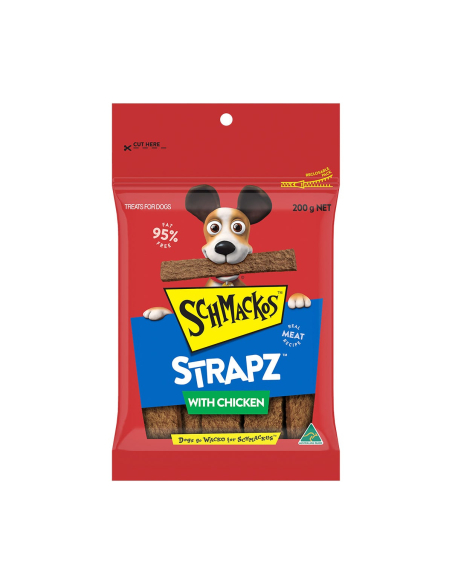 Schmackos チキン200g×1のストラップ