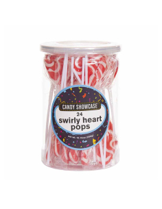 Lolliland Swirly Heart Lutscher Rot 12g x 24