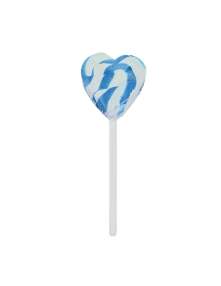 Lolliland Swirly Heart Lollipop Blue 12g x 24