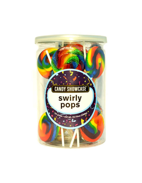 Candy Showcase Candy Swirl Pops 12G x 24