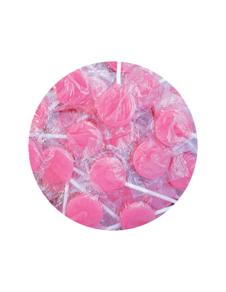 Lolliland Sac POPS plat rose 125 pièces 1kg x 1