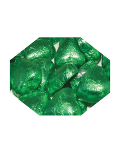 Lolliland Hearts au chocolat Feuille vert 120 pièces 1kg x 1