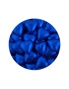 Lolliland Chocoladeharten Donkerblauw 120 stuks 1kg x 1