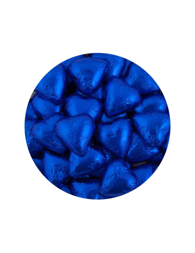 Lolliland Chocolate Hearts Dark Blue 120 Pieces 1kg x 1