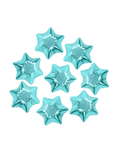Lolliland Chocolate Stars Baby Blue Foil 120 Pieces 1kg x 1