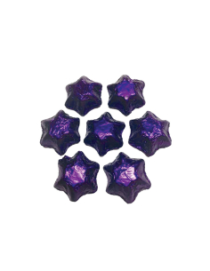 Lolliland Stelle di cioccolato Purple Foil 120 pezzi 1kg x 1