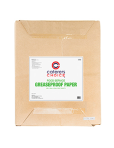Caterers Choice Papierfettfest-Hälfte 400 von 330mm Blätter 800 Pack X 1