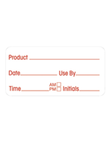 Fildes Labels oplosbaar product / datum 24 x 48mm 500 Pack Roll