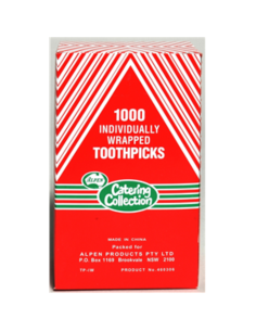 Alpen Cure-dents enveloppés individuellement 1000 pack x 1