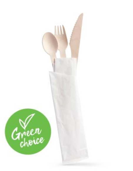 Caterers Choice Bestekpak Houten 100 Pack X 1