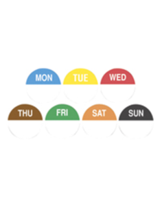 Fildes Labels Removable 24mm Round Tuesday 1000 Pack x 1