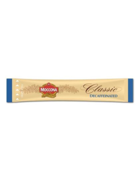 Moccona Koffie portiecontrole Klassieke medium gebraden cafeïnevrije 500 pack x 1
