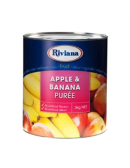 Riviana Puree Apple & Banana 3 kg x 1