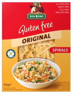 San Remo Pasta Spirals Gluten Free 350 Gr x 1