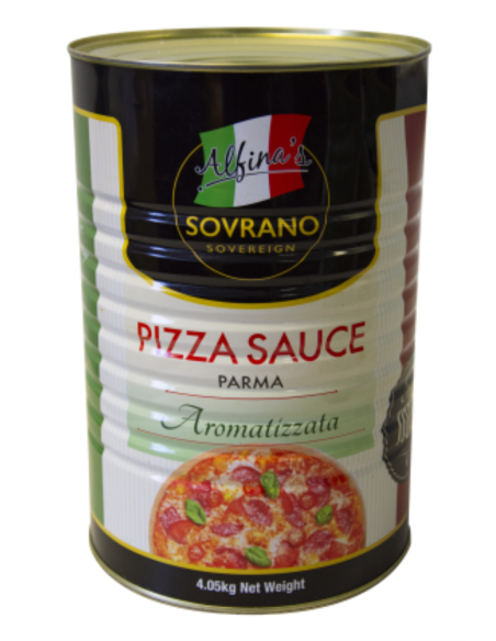 Alfinas Sovrano Sauce Pizza avec Herbes Aromatizzata 4.05 kg x 1