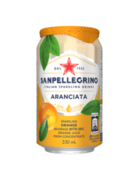 San Pellegrino San Pellegrino Aranciata Cans 330ml x 24