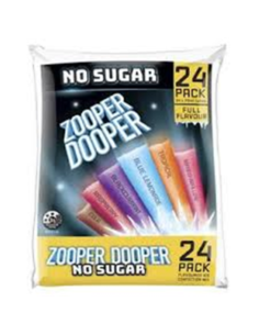 Zooper Dooper Blocchi di ghiaccio Cordial No Sugar 70ml x 24