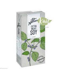 So Natural Milk Soya Extra Milky 1 Lt Each x 8