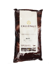 Callebaut Chocolate Couverture Dark Bittersweet 53% Callets 10 kg x 1