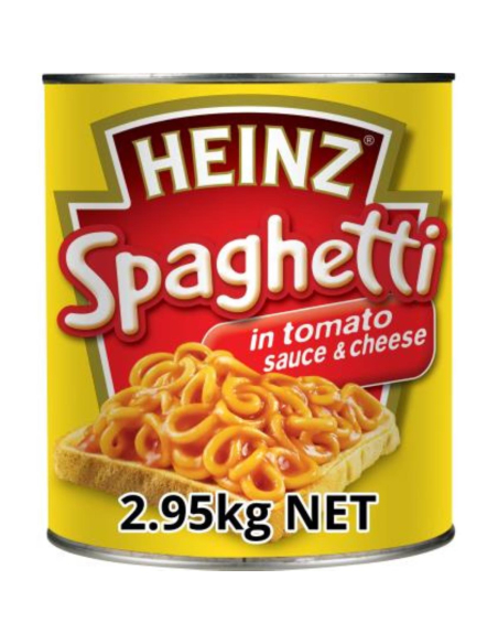 Heinz Spaghettis dans la tomate et la sauce au fromage 2.95 kg x 1