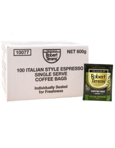 Robert Timms Bolsas de control de la porción de café Espresso italiano Style 100 pack x 1