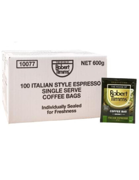 Robert Timms Torby kontroli porcji kawy włoskie espresso Style 100 opakowania x 1