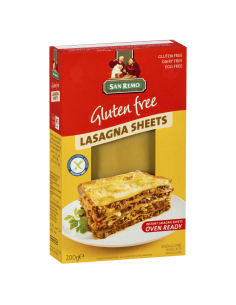 San Remo Pâtes LASAGNE FEADES GRATUITES GRATUITES 200 GR X 1