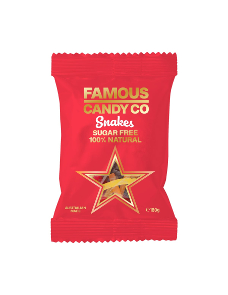 Famous Candy Co 无糖蛇180g x 12