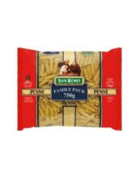 San Remo Pasta Penne Rigati No 18 750 Gr x 1